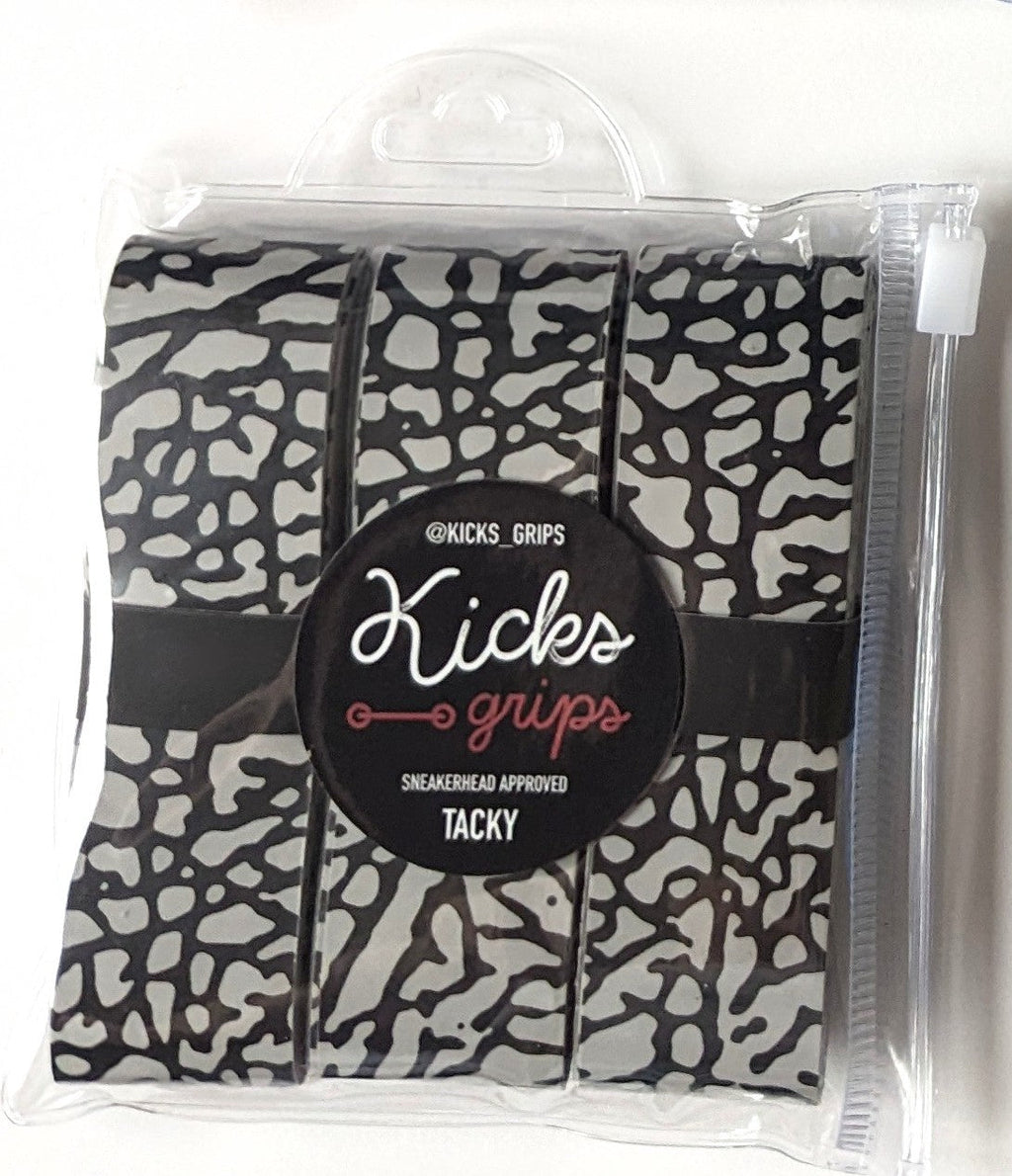 Pickleball/Tennis Overgrip Grip Tape from Kicks Grips - Elephant Print (3-Pack)
