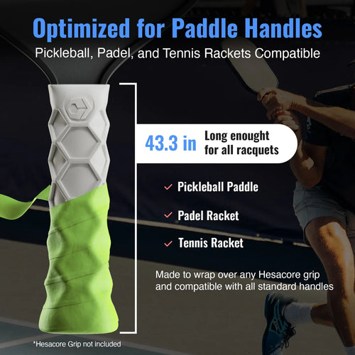 Hesacore Hesatac Pickleball Paddle Overgrip – Neon Green